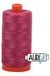 Aurifil Mako 50wt Cotton 1300 m 1422 yd. spool - 2455 Medium Carmine Red